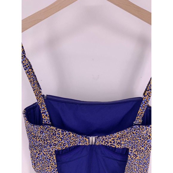 NWOT SEAFOLLY US 10 DD One Piece Swimsuit Orange Blue Animal Print - Picture 9 of 14